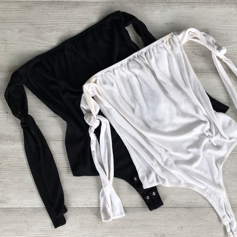 Off the shoulder bodysuits